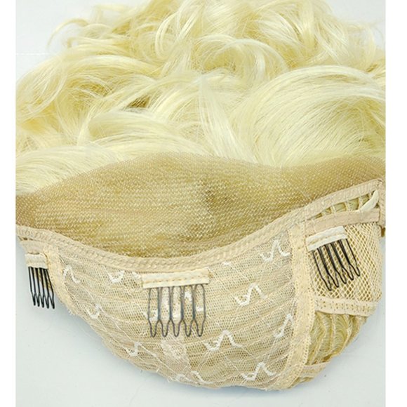Lace front long wavy blonde heat resistant wig main image 8